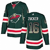 Wild 16 Jason Zucker Green Drift Fashion Adidas Jersey,baseball caps,new era cap wholesale,wholesale hats